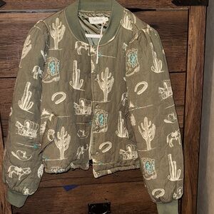 Olive Green Western Jacket